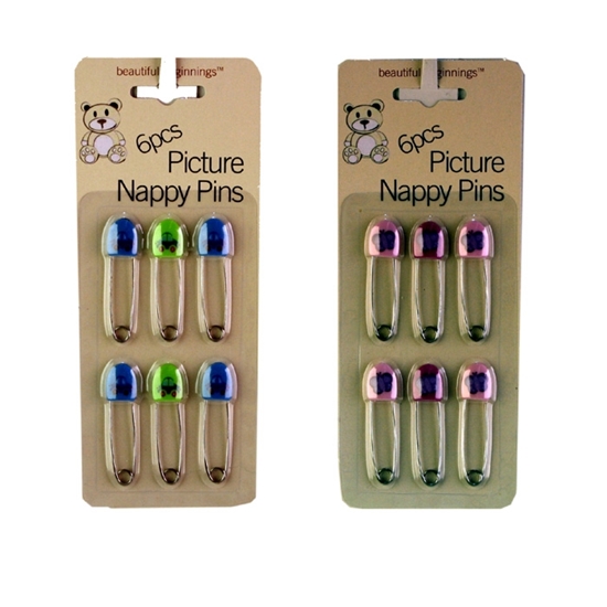 Picture of £1.49 NAPPY PINS 6 PACK (24)