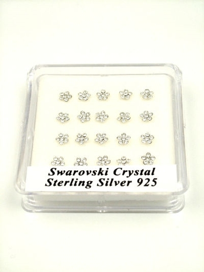Picture of £0.99 NOSE STUDS CRYSTAL FLOWERS (20)