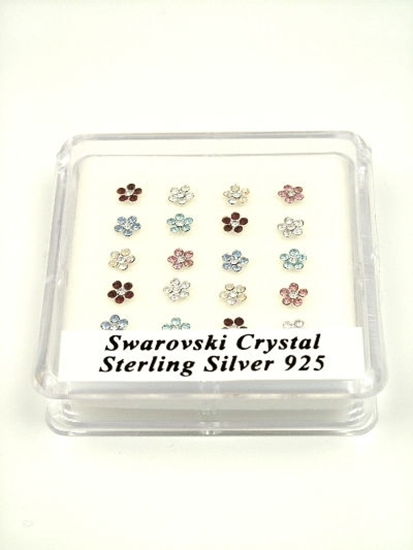 Picture of £0.99 NOSE STUDS COLOUR FLOWERS (20)