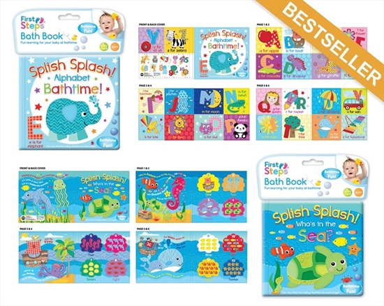 Picture of £1.79 FIRST STEPS BATH BOOKS (12) PS232