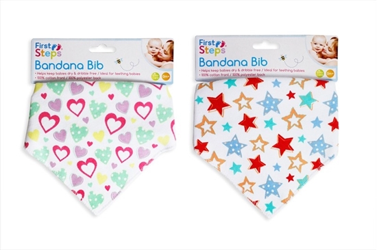 Picture of £1.49 FIRST STEPS BANDANA BIBS (12)
