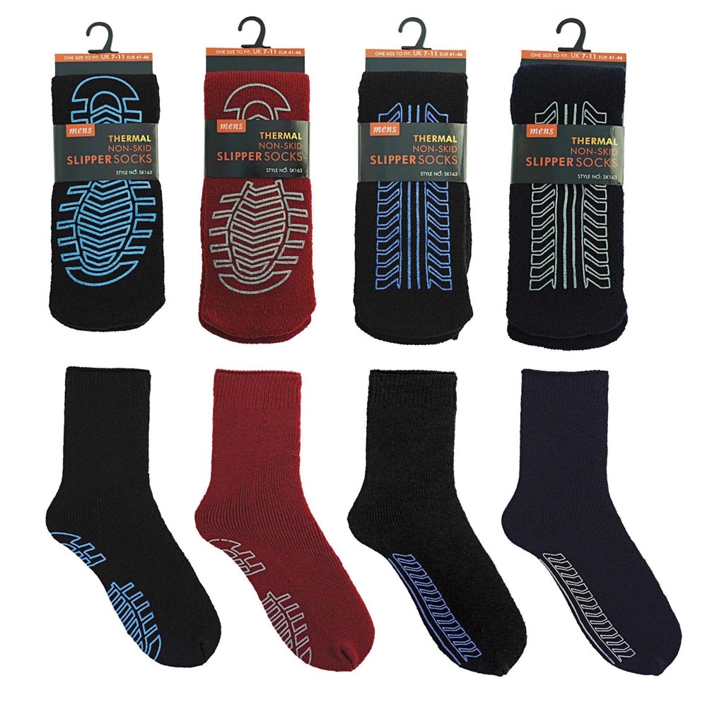 £1.49 MEN'S GRIPPER SOCKS (12) Greenheys Sundries