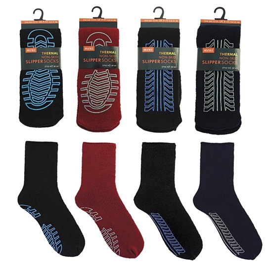 £1.49 MEN'S GRIPPER SOCKS (12) Greenheys Sundries
