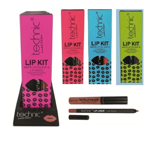 Picture of £2.49 TECHNIC LIP KITS ASST (8) 28609-13