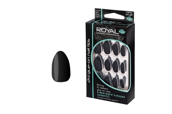 Picture of £2.99 ROYAL MIDNIGHT NAILS(6) NNAI193