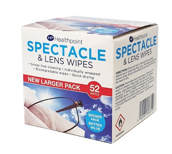 Picture of £1.09 LENS CLEANING WIPES 52 PK