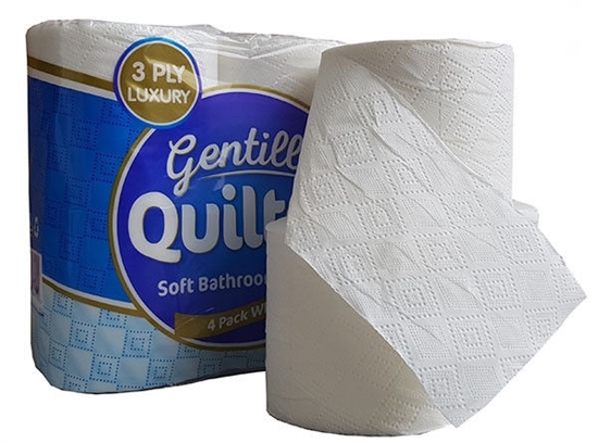 Picture of £1.00 GENTILLE 3 PLY TOILET ROLL 4's(10)