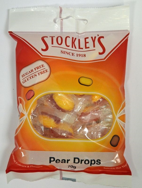 £1.00 PEAR DROPS IN PACKETS (12) Greenheys Sundries