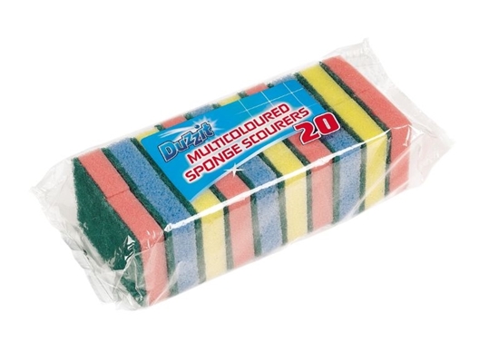 Picture of £1.00 MULTY SCOURING SPONGES 20 PACK (24