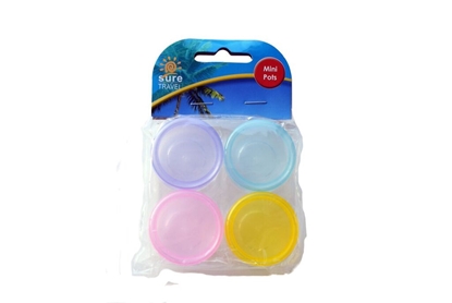 Picture of £1.49 ROUND TRAVEL POTS x 4