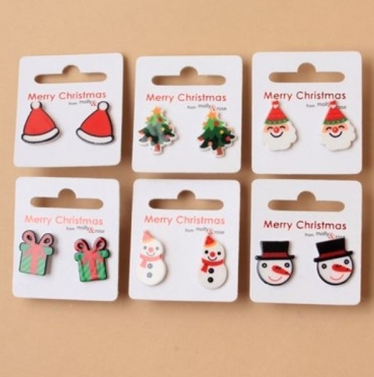 Picture of £1.00 CHRISTMAS EARRINGS (12) 1001