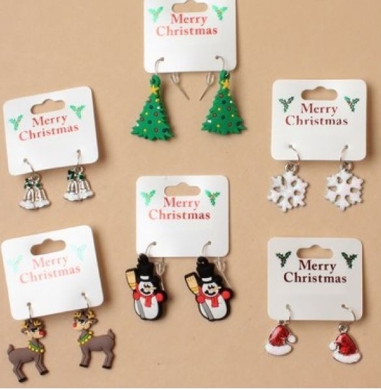 Picture of £1.00 CHRISTMAS EARRINGS (12) 1032