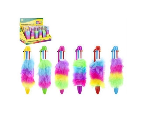 Picture of £1.29 PENS 6 COLOUR FLUFFY (24)
