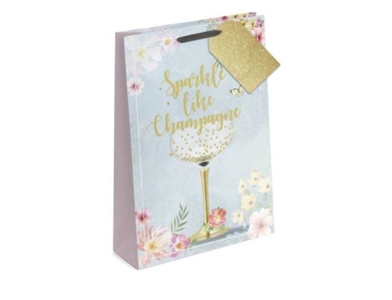 Picture of £1.29 GIFT BAG X-LGE CHAMPAGNE (12) 7779