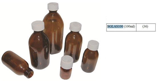 Picture of 100ML PRE-CAPPED GLASS BOTTLES (40)