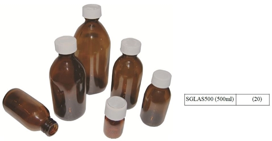 Picture of 500ML PRE-CAPPED GLASS BOTTLES (20)