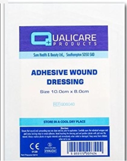 Picture of £0.29 QUALICARE 10x8cm ADHES.WOUND