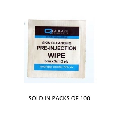 Picture of £0.05 PRE-INJECTION WIPES (100)