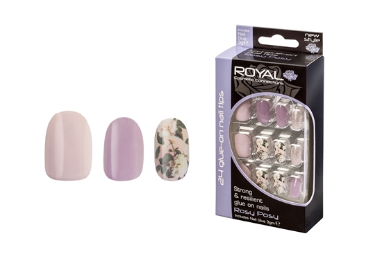 Picture of £2.99 ROYAL ROSY POSY NAILS