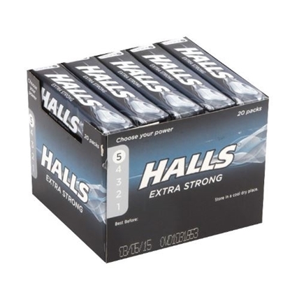 Picture of £0.75 HALLS EX STRONG 35.5g (20)