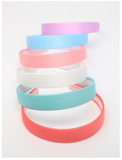 Picture of £1.00 SATIN ALICE BANDS PASTEL