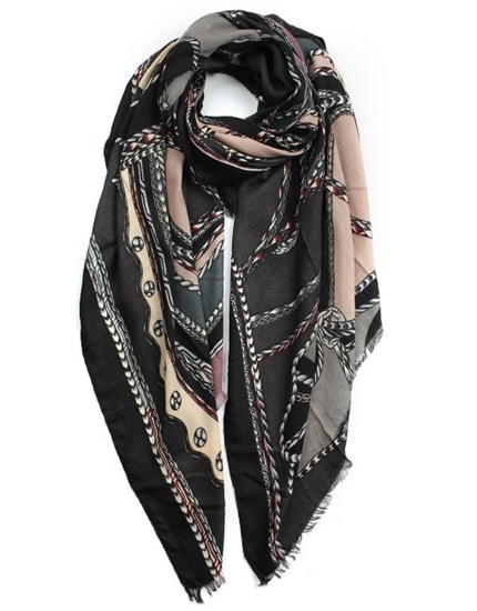 Picture of £6.99 CORD PRINT SCARVES 3 ASST (3)