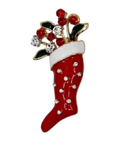 Picture of £3.99 BROOCH X-MAS STOCKING (1)