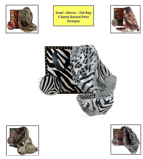 Picture of £7.99 SCARF-MIRROR-GIFT BAG SET (5)