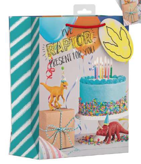 Picture of £1.29 DINOSAUR GIFT BAG LARGE (12)