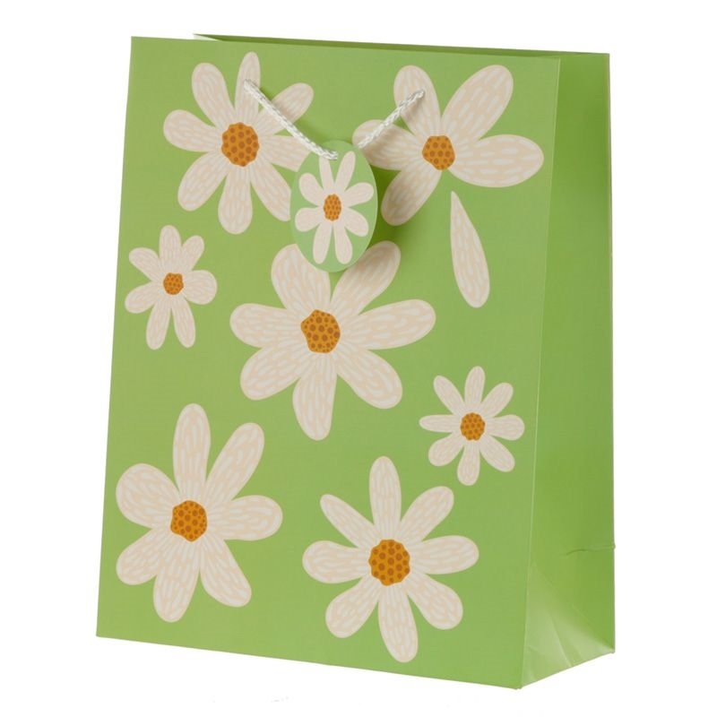 £0.99 DAISY GIFT BAG LARGE (12) Greenheys Sundries