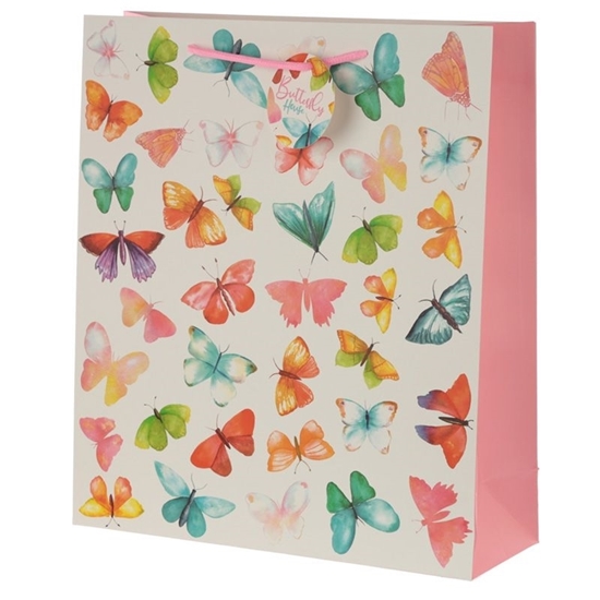 Picture of £1.29 GIFT BAGS BUTTERFLY X-LARGE