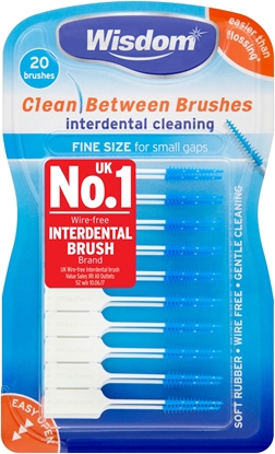 Picture of £2.99 WISDOM INTERDENT BRUSHES BLUE