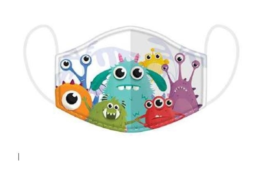 Picture of £2.49 FACE MASKS RE-USE KIDS MONSTER