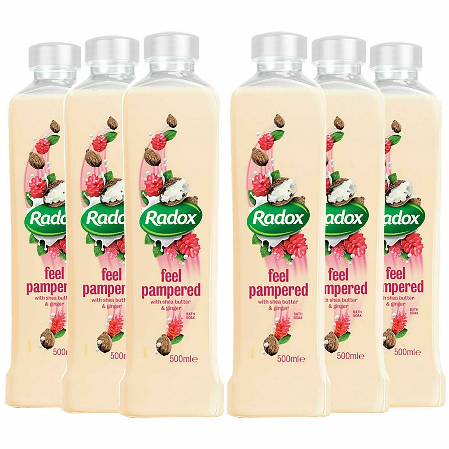 £1.49 RADOX 500ml BATH FEEL PAMPERED (6) Greenheys Sundries