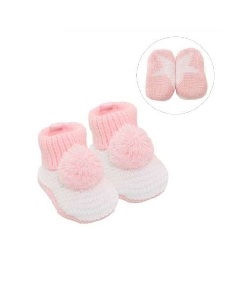 Picture of £4.99 POM POM CROCHET BOOTEES GIRLS