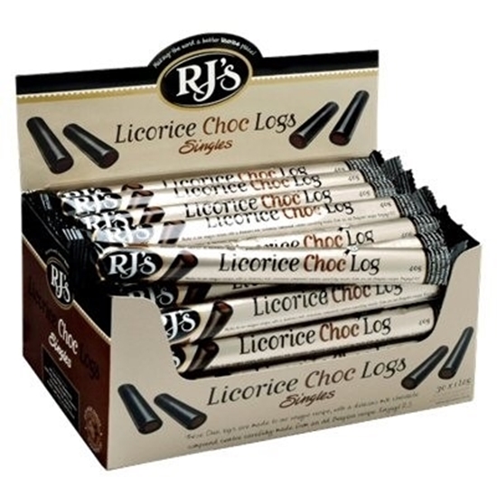 Picture of £0.99 RJS LIQUORICE LOGS CHOCOLATE (24)