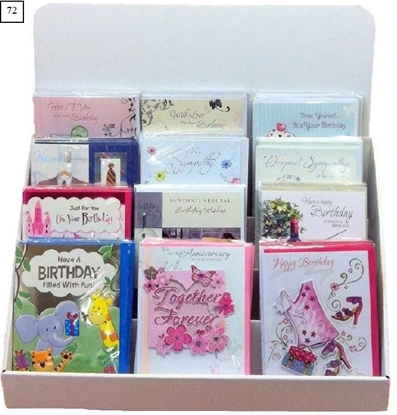 Picture of £0.99 ASSORTED GREETING CARD UNIT (72)