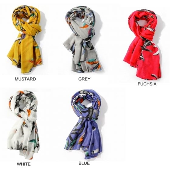 Picture of £8.99 FEATHER SCARVES 5 ASST