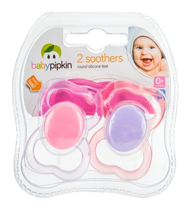 Picture of £1.99 BABY PIPKIN 2 SOOTHERS CLAM PACK