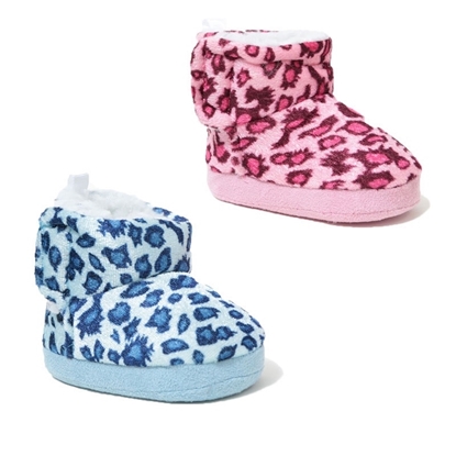 Picture of £3.99 VELOUR BABY BOOTS LEOPARD