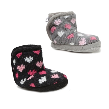Picture of £2.99 KNITTED BABY BOOTS HEARTS