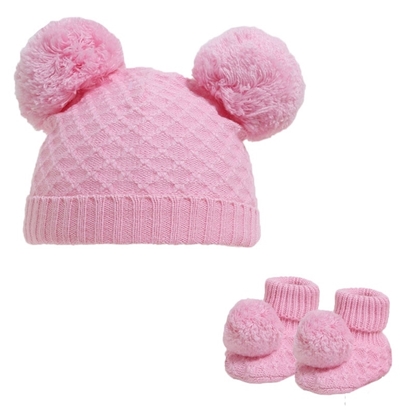 Picture of £7.99 BABY HAT & BOOTEE SET