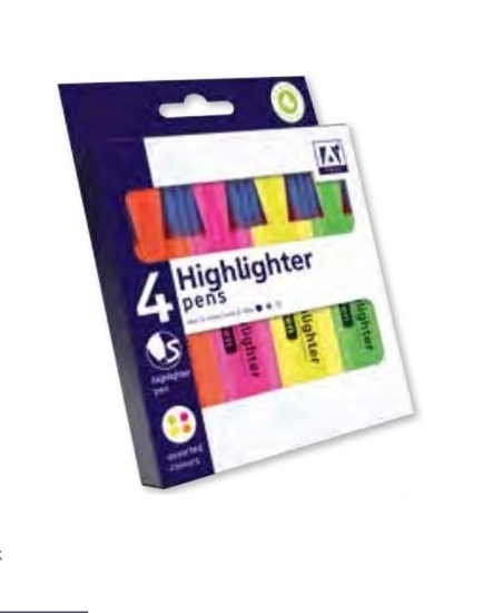 Picture of 4 PACK HIGHLIGHTER PENS