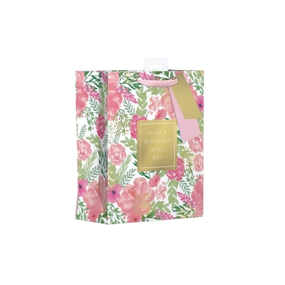 Picture of £0.99 FLORAL SPRING GIFT BAG MEDIUM