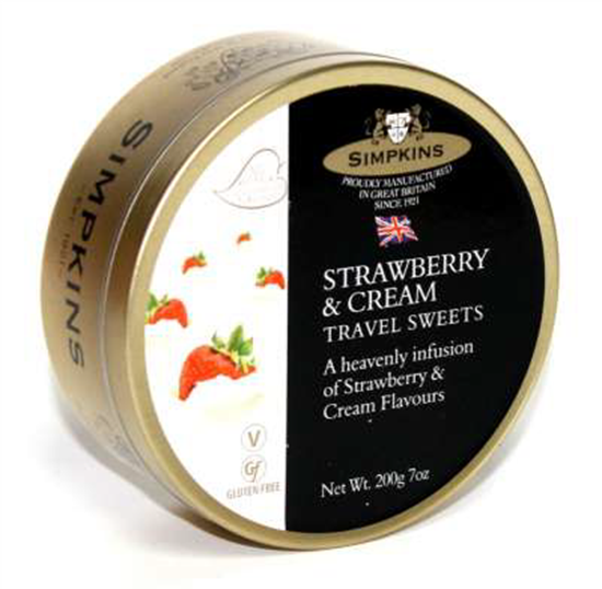 Picture of £2.19 TRAVEL SWEET 200g TIN  STRAW/CREAM