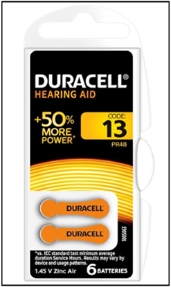 Picture of £4.99 DURACELL HEARING AID BATTERIES 13
