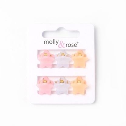 Picture of £1.00 MOLLY ROSE 6 MINI STAR CLAMPS 1cm