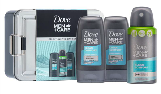 Picture of £4.99 DOVE 3 PIECE GIFT SET & TIN MENS