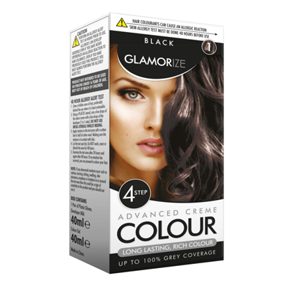 Picture of £1.00 GLAMORIZE HAIR COLOUR BLACK No1