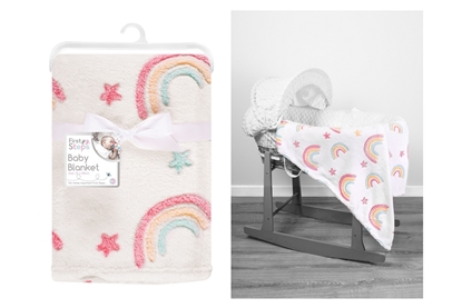 Picture of £7.99 BABY BLANKETS RAINBOW DESIGN